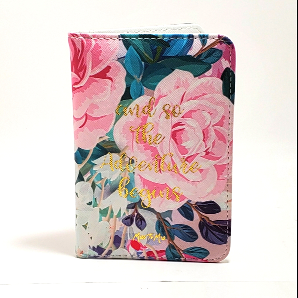 Floral Patterned Passport Book
